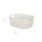 Simplify 15&#x22; Ivory &#x26; Beige Decorative Storage Basket